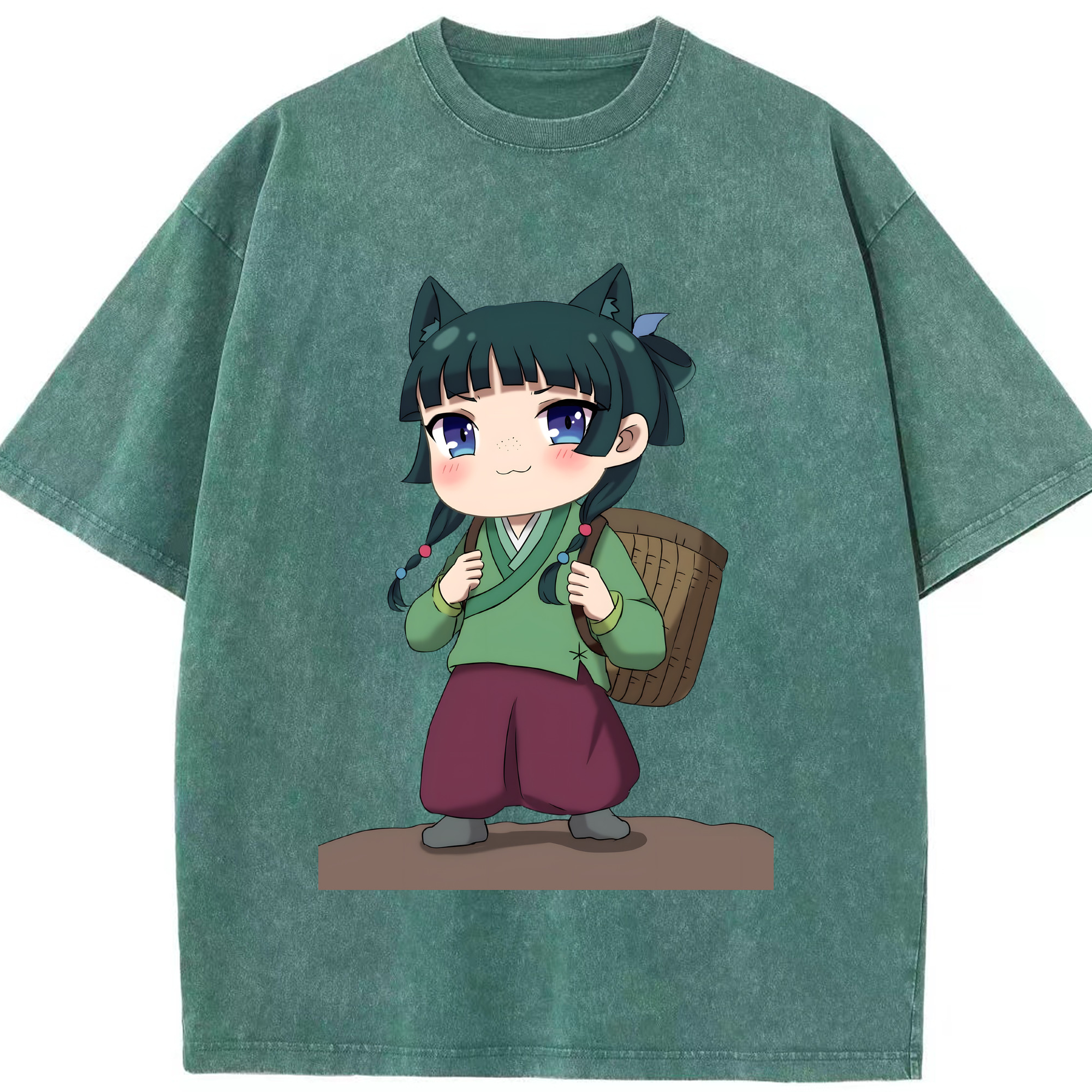（画像用） 薬屋のひとりごと The Apothecary Diaries 綿100% ヴィンテージ風 半袖Tシャツ（フロントプリント）